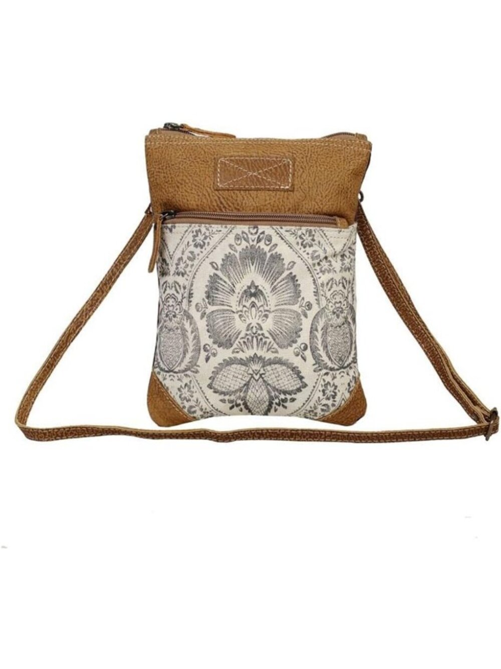Floral Handbags for Women - Genuine Leather & Canvas Flower Print Purse